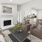 living room with couch chairs and area rug