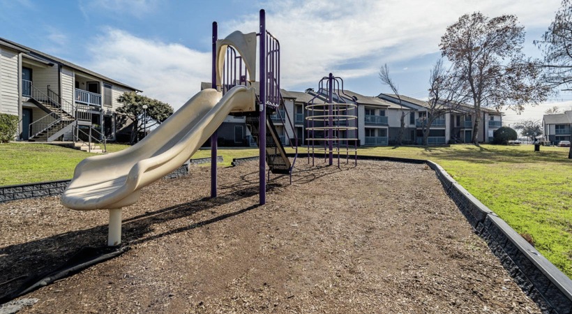 Enjoy our resident-only features a playground with a slide